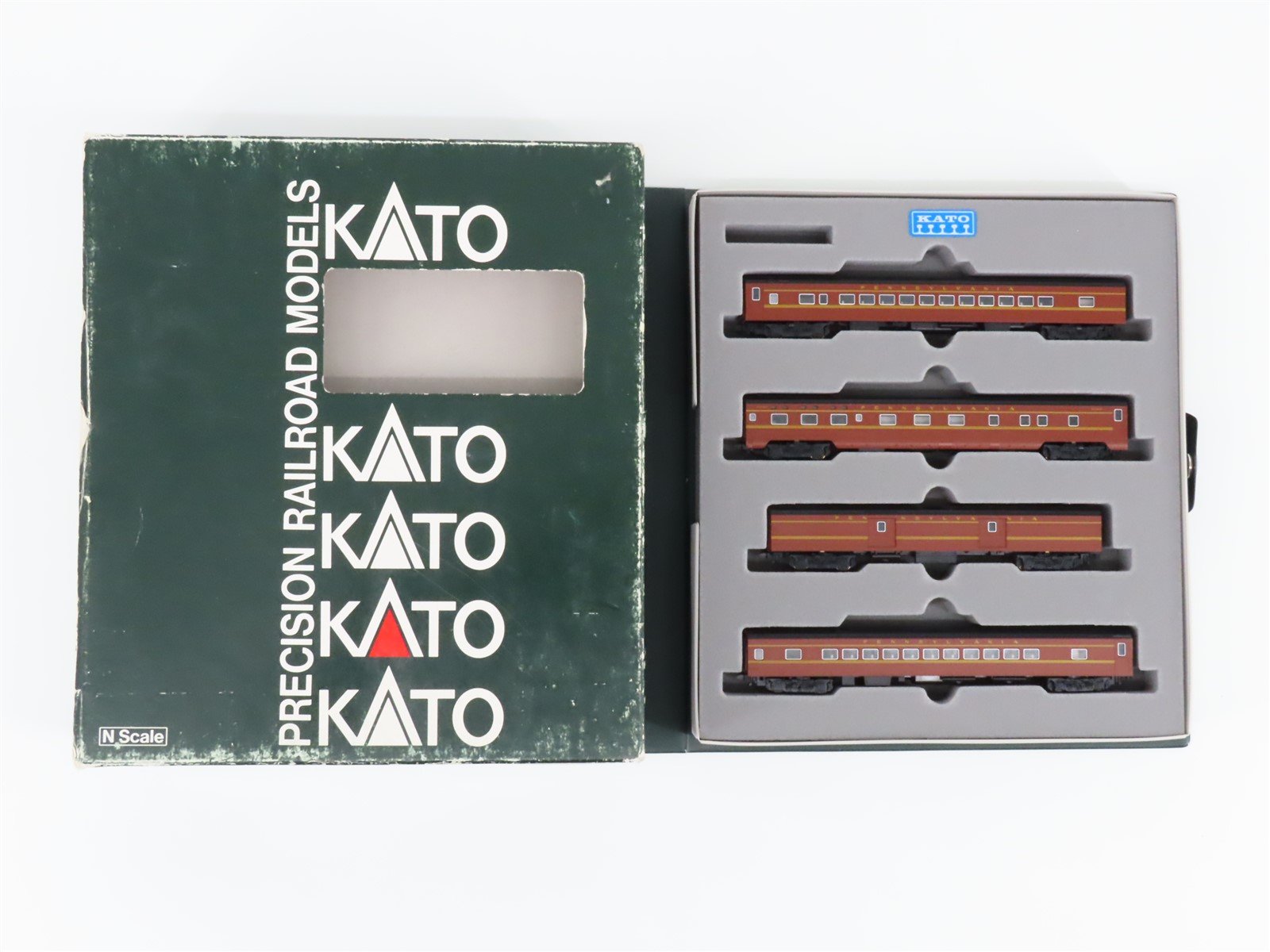 N Scale Kato 106-028 Pennsylvania Railroad Passenger 4-Car Set
