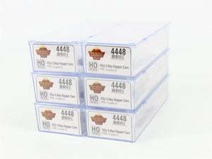 HO Scale Broadway Limited BLI 4448 PRR Pennsylvania H2a 3-Bay Hopper 6-Pack
