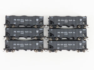 HO Scale Broadway Limited BLI 810 PRR Pennsylvania H2a 3-Bay Hopper 6-Pack