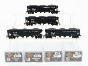 HO Scale Broadway Limited BLI 2769 C&O Railway ARA 4-Bay Hopper 4-Pack
