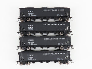 HO Scale Broadway Limited BLI 2769 C&O Railway ARA 4-Bay Hopper 4-Pack