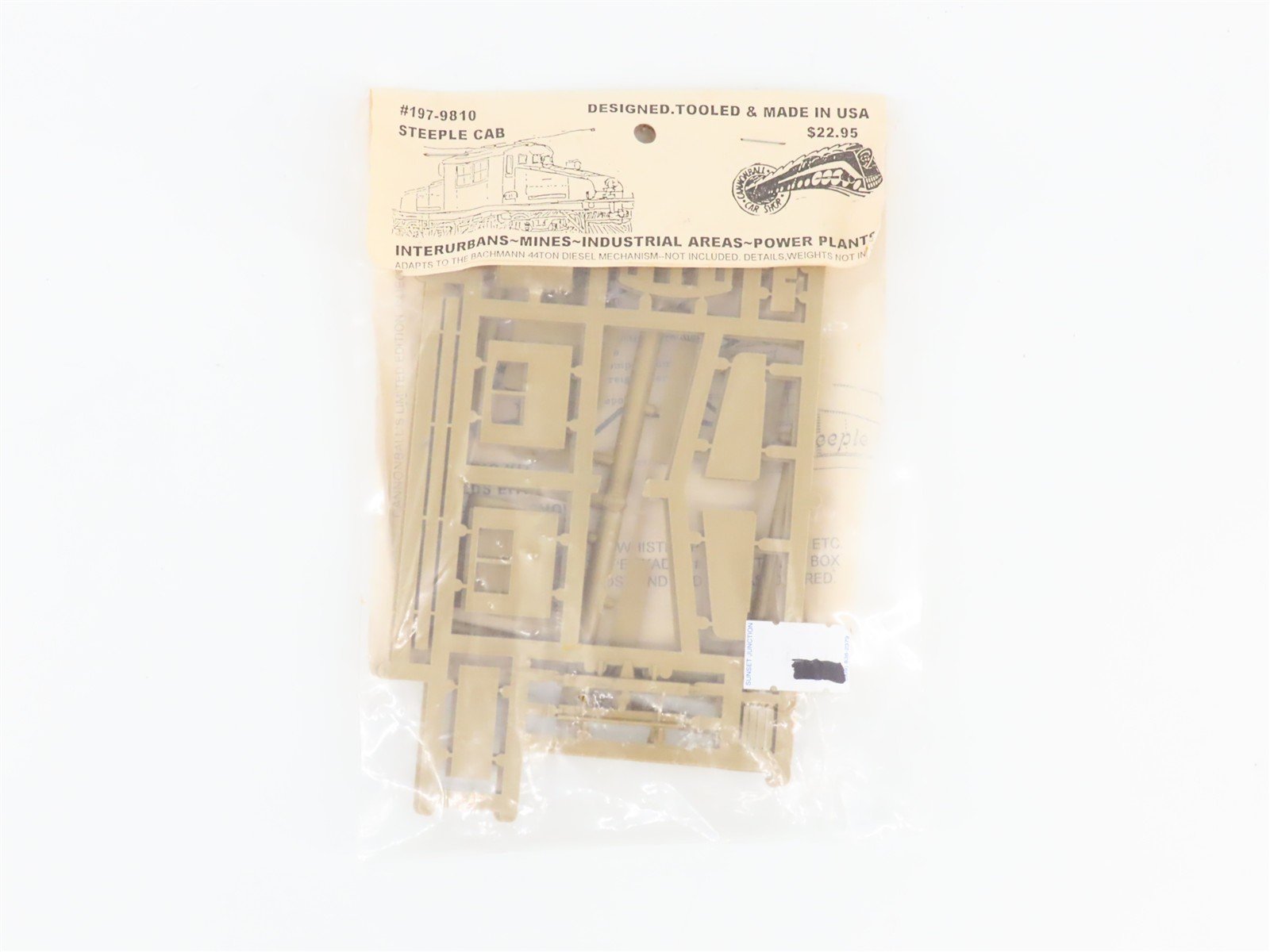 HO Scale Cannonball 197-9810 Steeple Cab Diesel Kit for Bachmann GE 44-Tonner