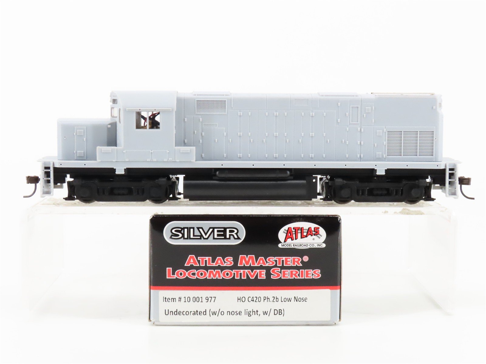 HO Scale Atlas Silver 10001977 Undecorated C420 Phase 2 Diesel Locomotive