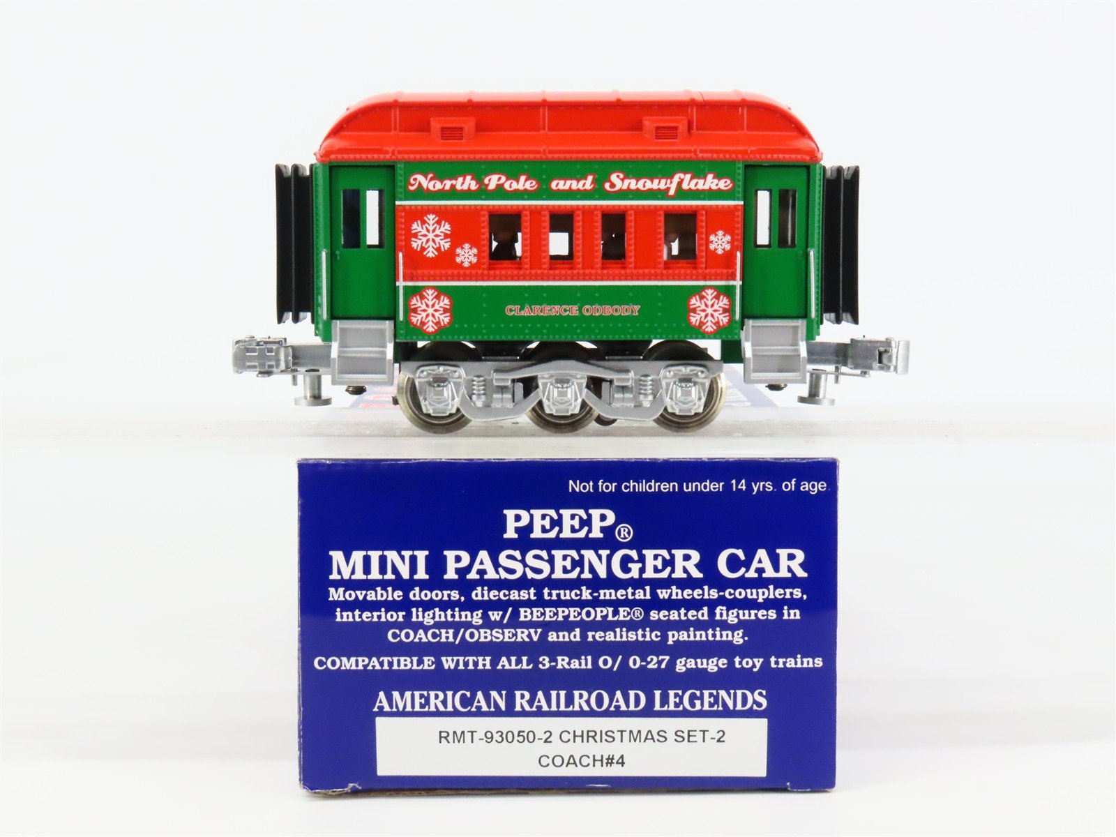 O Gauge 3-Rail Aristo-Craft RMT-93050-2 Christmas Coach Mini #4 Passenger Car