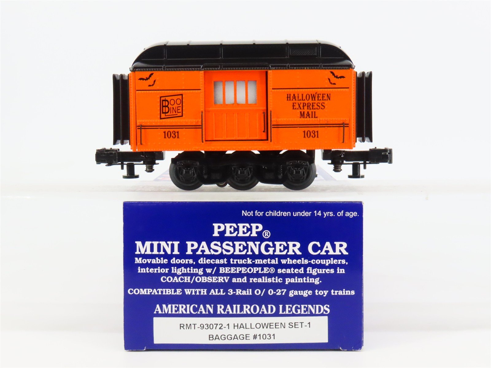 O 3-Rail Aristo-Craft RMT-93072-1 Halloween Baggage Mini Passenger Car #1031