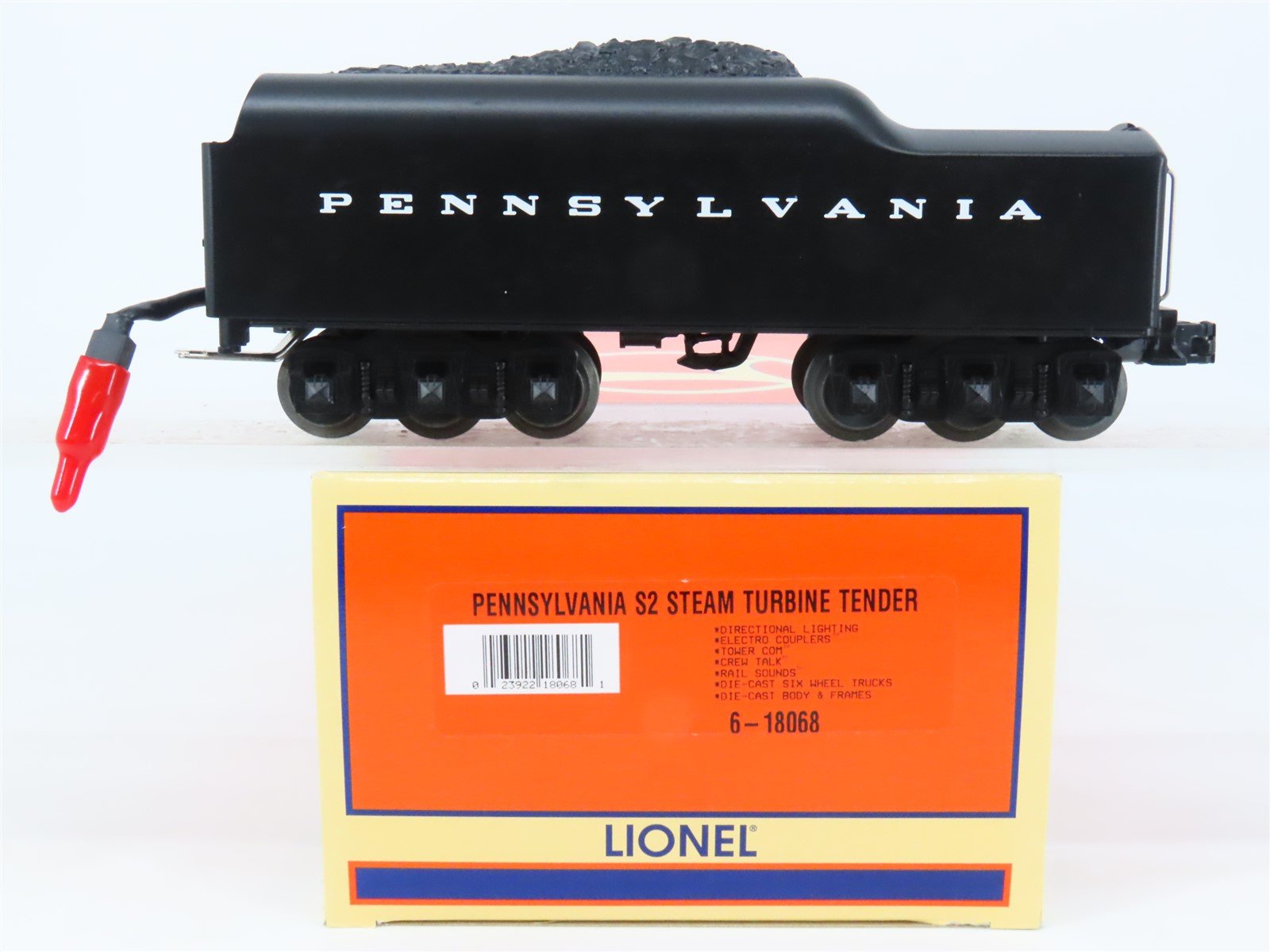 O Gauge 3-Rail Lionel Century Club 6-18068 PRR S-2 Tender #6200 w/ TMCC & Sound