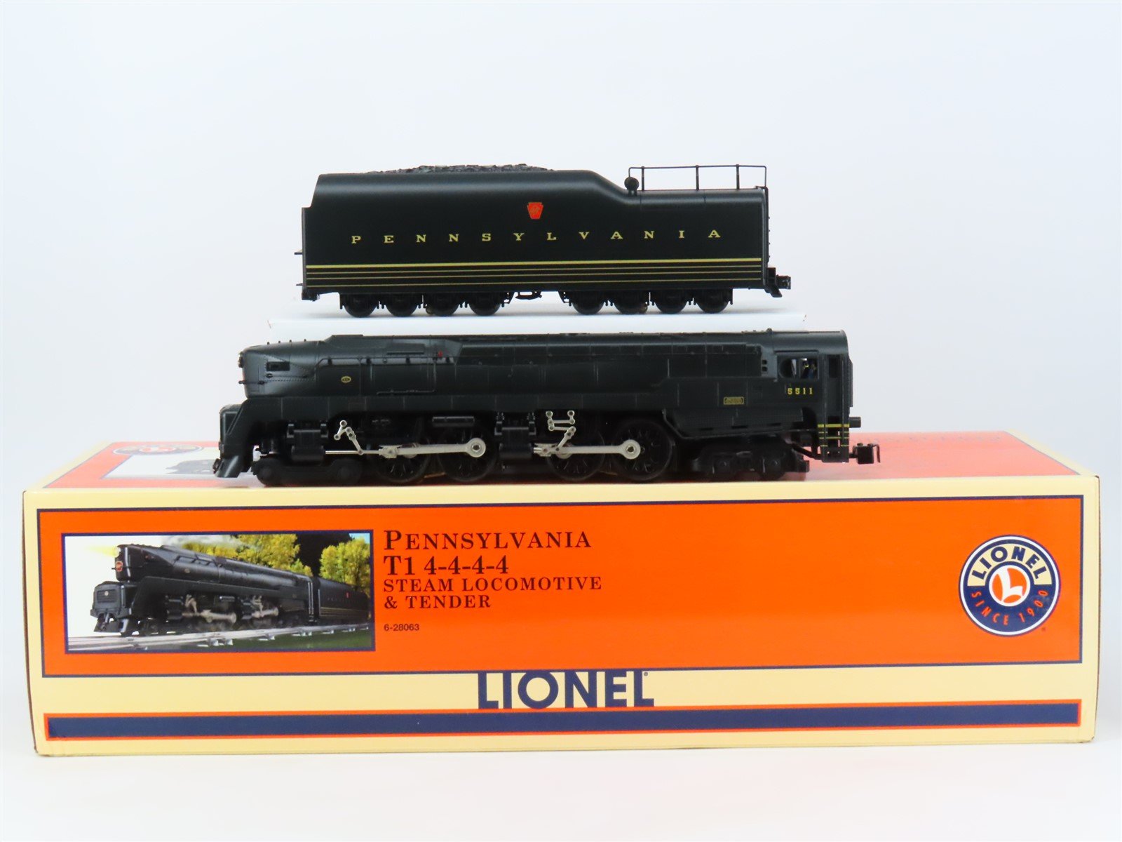 O Gauge 3-Rail Lionel 6-28063 PRR 4-4-4-4 T1 Duplex Steam #5511 w/ TMCC & Sound