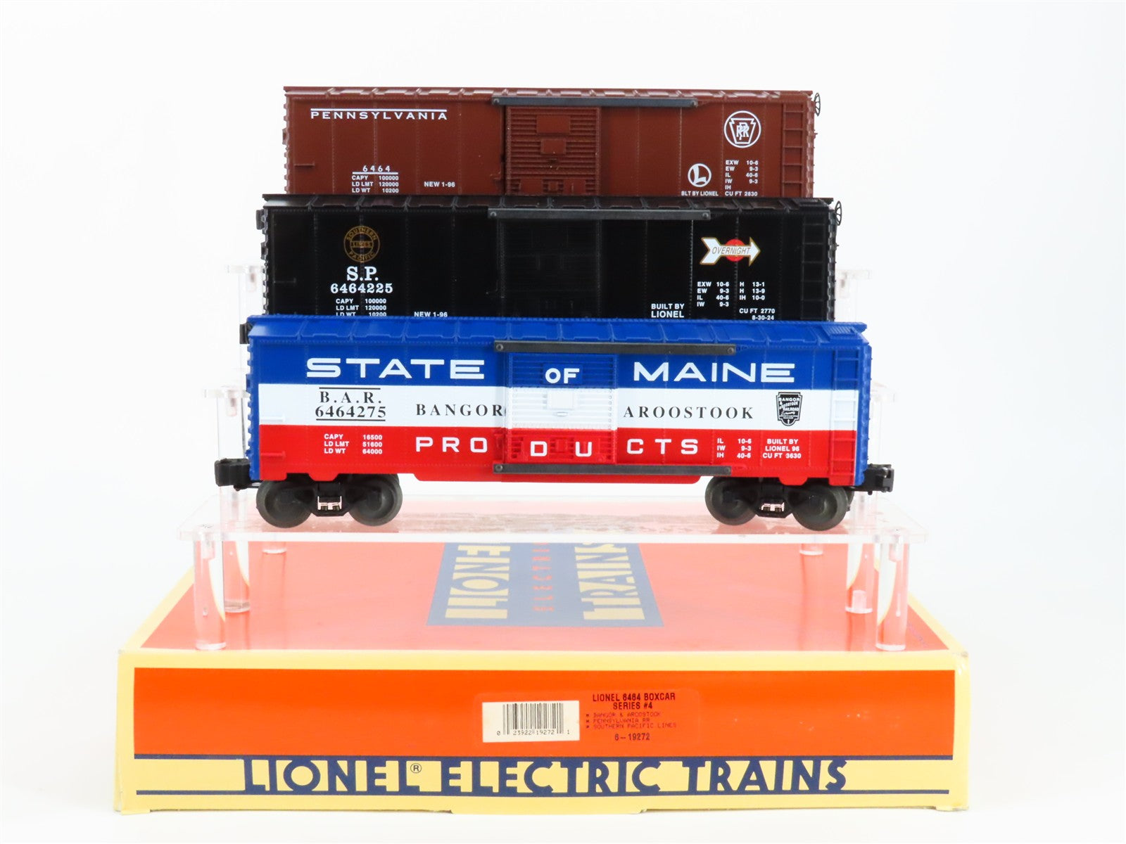 O Scale Lionel 6-19272 40' Box Car 3-Pack RTR