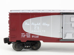 Lionel 6-19276 Central of Georgia, Rutland, Baltimore & Ohio Box Car 3-Pack RTR