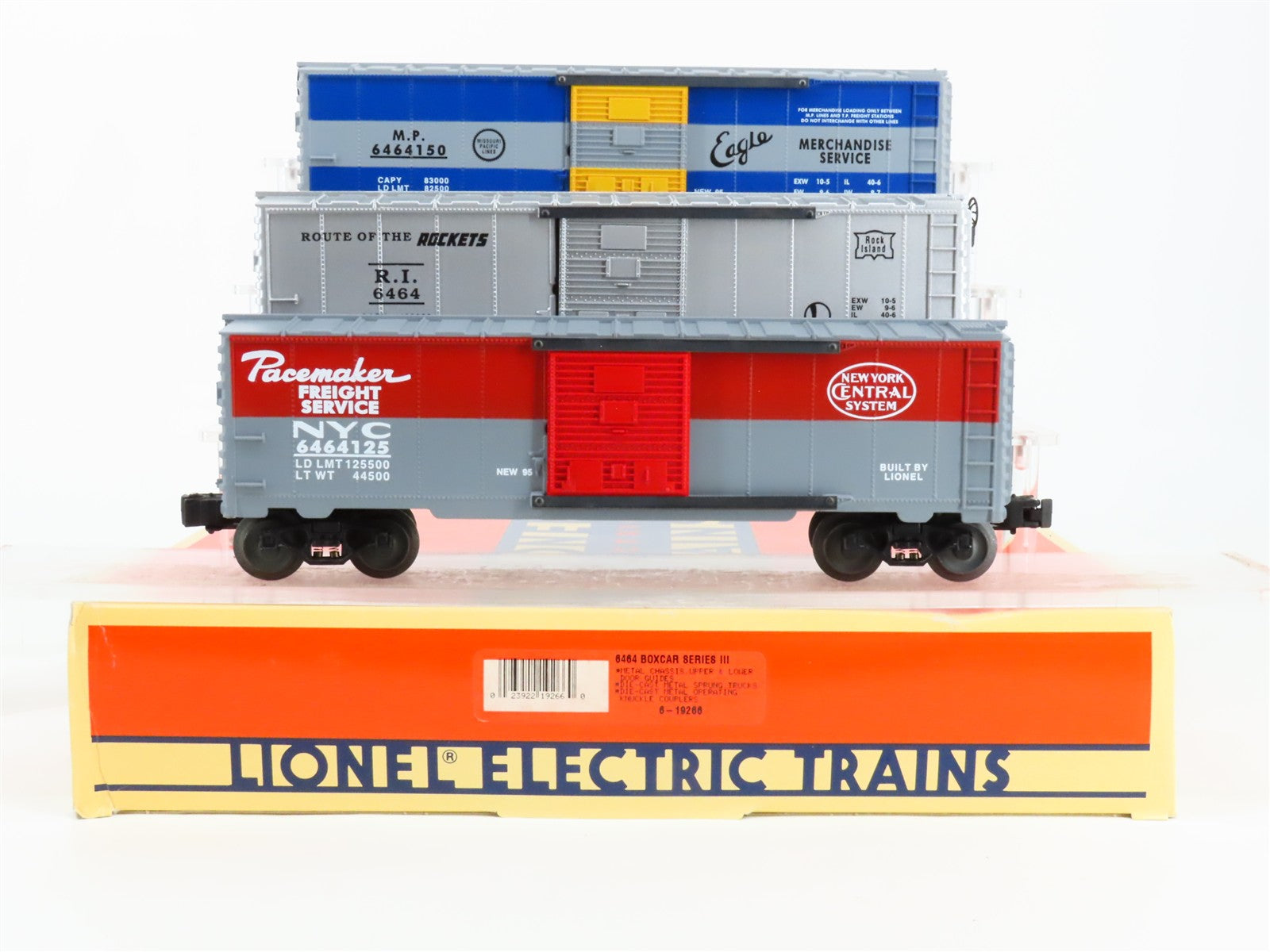 O Scale Lionel 6-19266 Box Car 3-Pack RTR