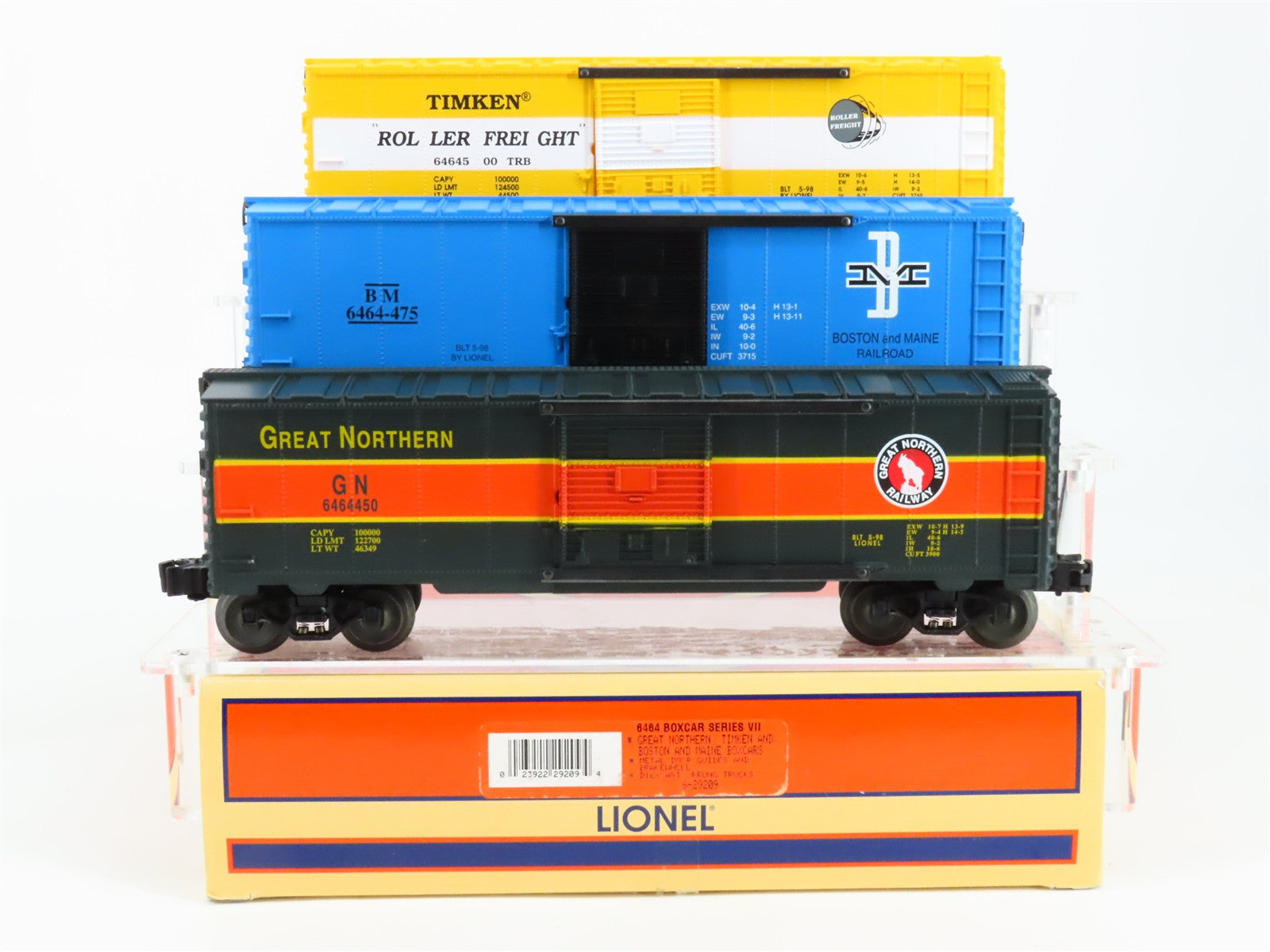 O Scale Lionel 6-29209 Box Car 3-Pack RTR