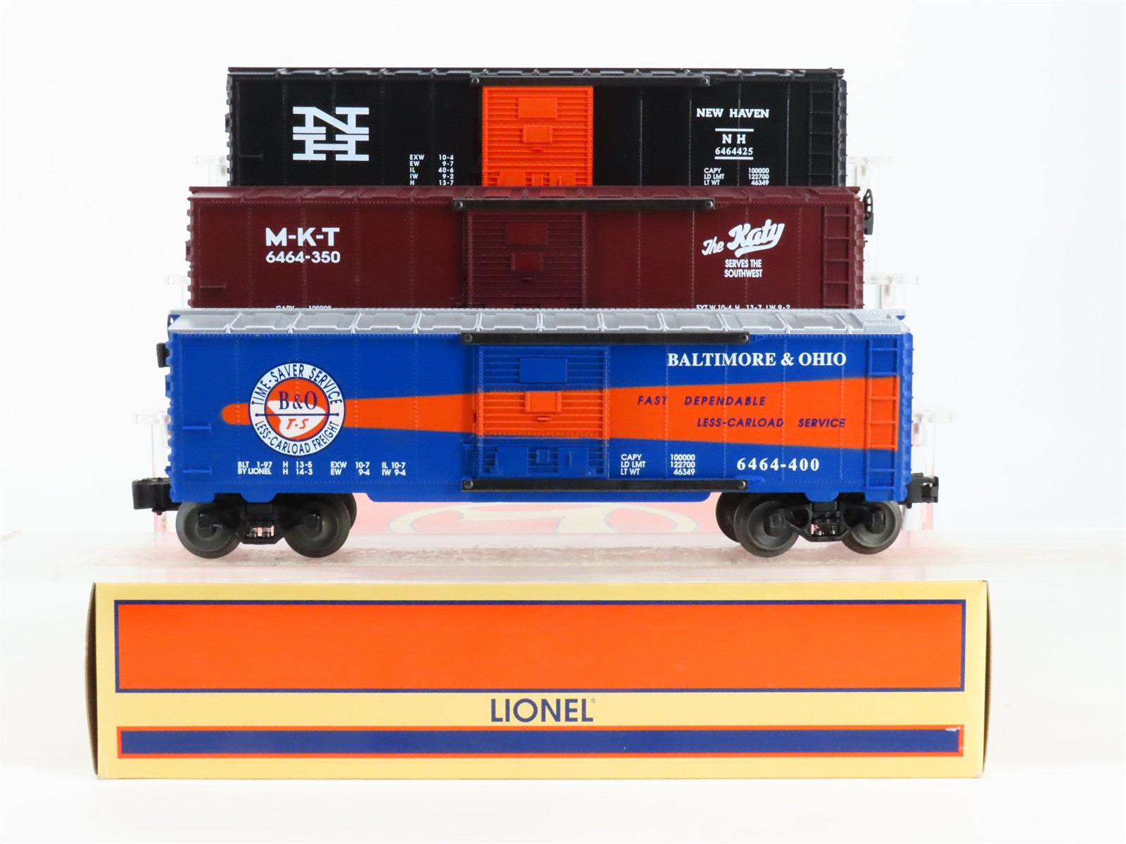 O Scale Lionel 6-19292 Box Car 3-Pack RTR