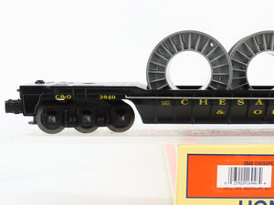 O Scale Lionel 6-16946 C&O Chesapeake & Ohio Flat Car 3840 RTR