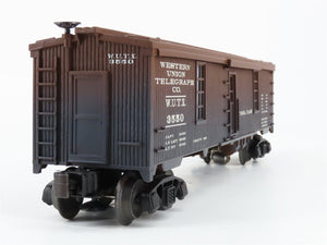 O Scale Lionel 6-19992 WUTX Western Union Telegraph Co. 40' Tool Car Lighted RTR