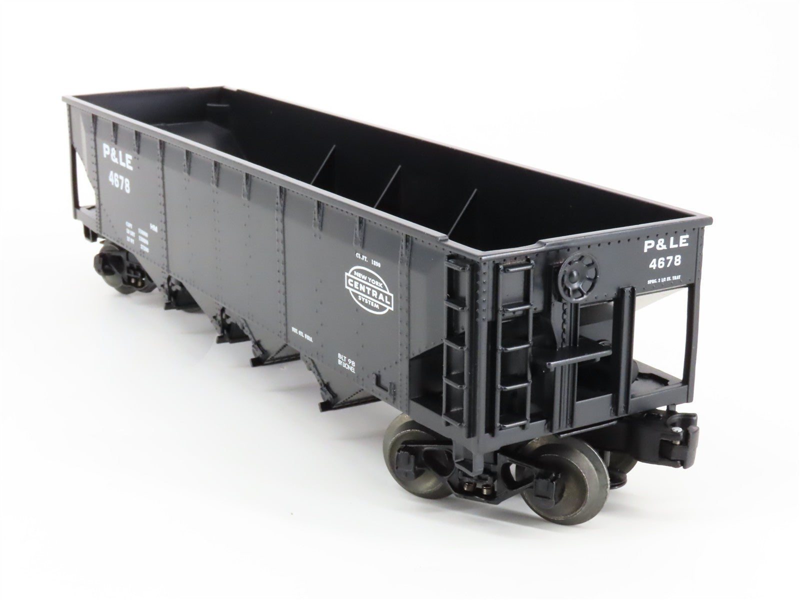 O Scale Lionel 6-26948 P&LE Pittsburgh & Lake Erie 4-Bay Hopper 4678 RTR