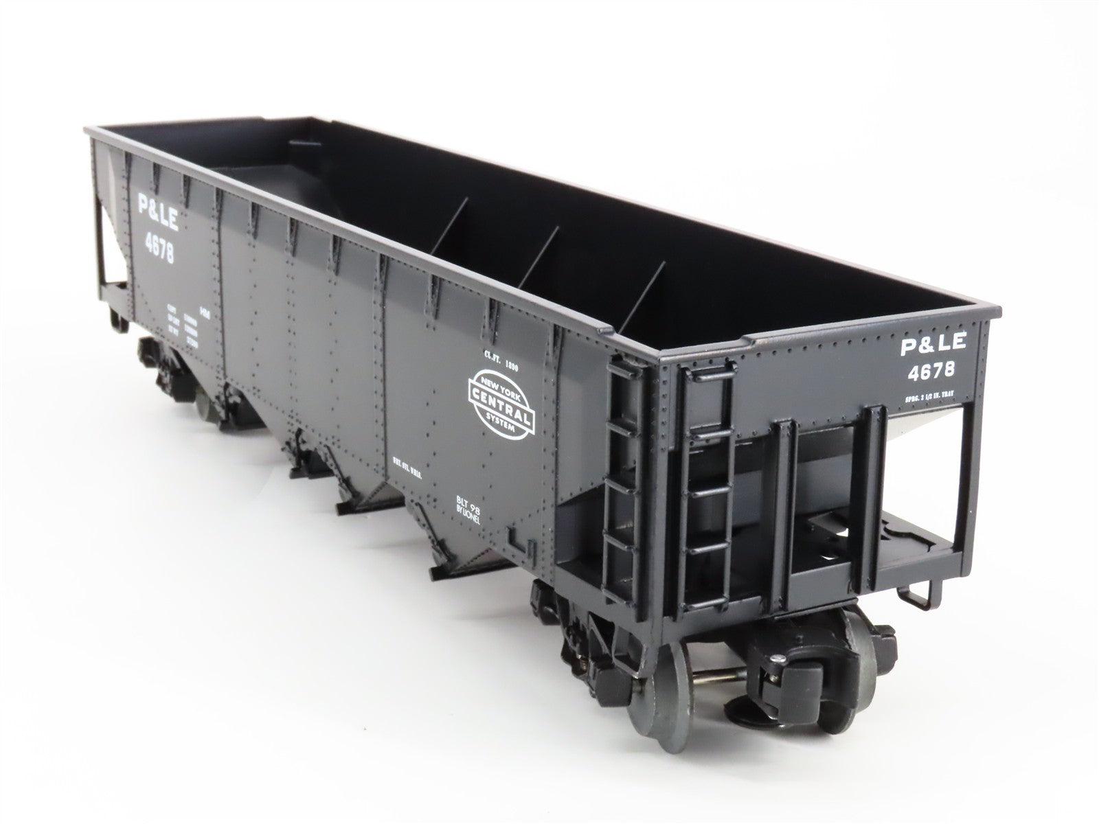 O Scale Lionel 6-26948 P&LE Pittsburgh & Lake Erie 4-Bay Hopper 4678 RTR
