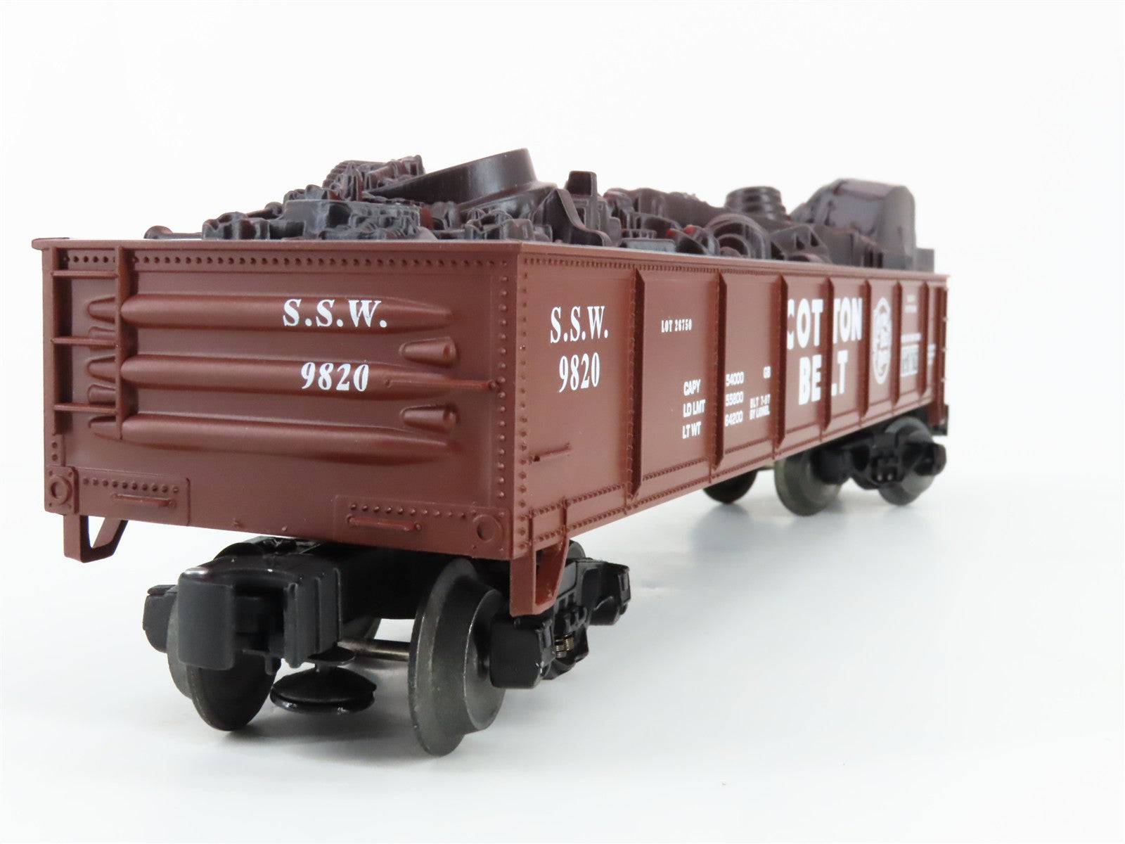 O Scale Lionel 6-17408 S.S.W. Cotton Belt 51' Gondola 9820 RTR