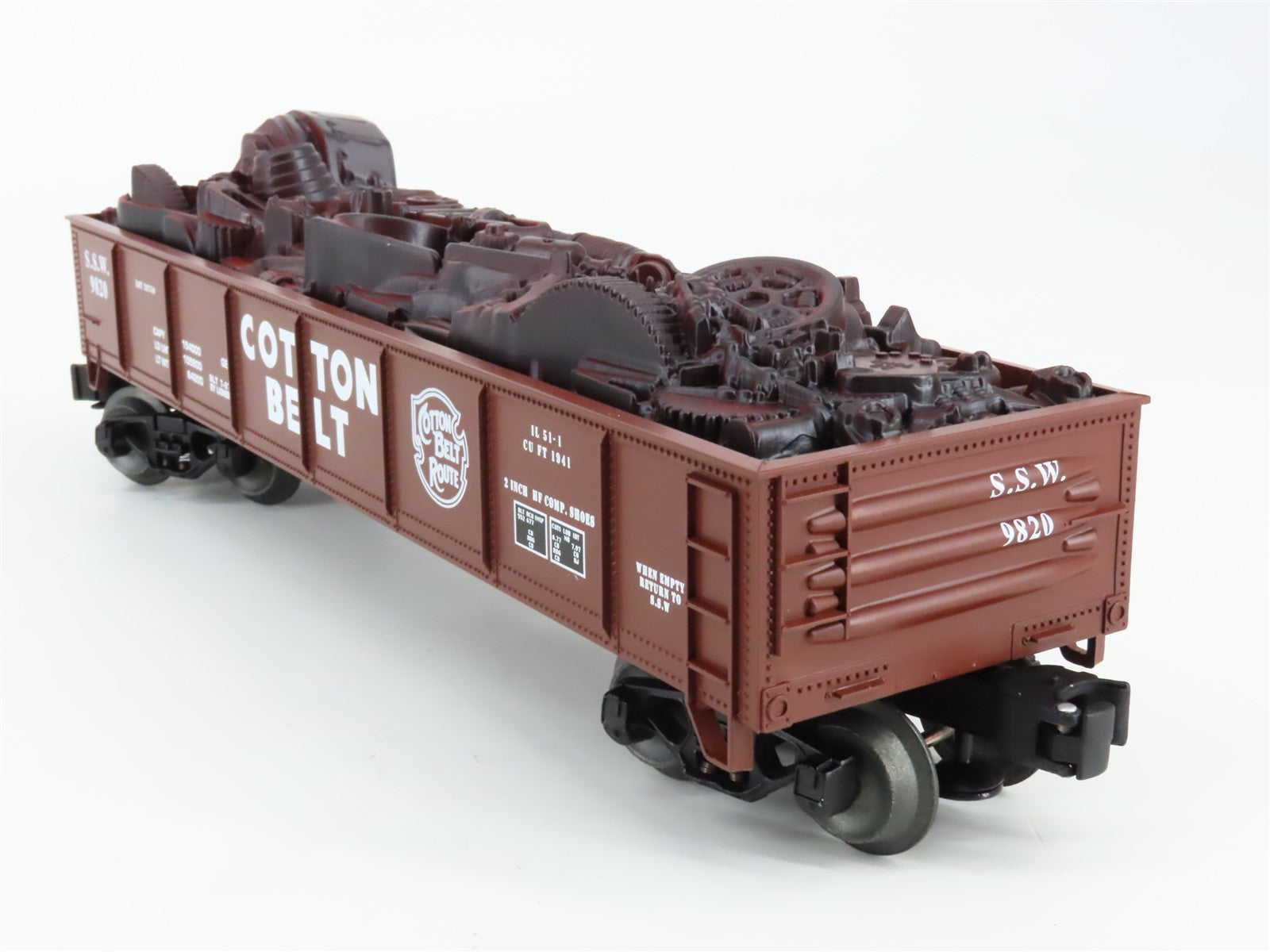 O Scale Lionel 6-17408 S.S.W. Cotton Belt 51' Gondola 9820 RTR