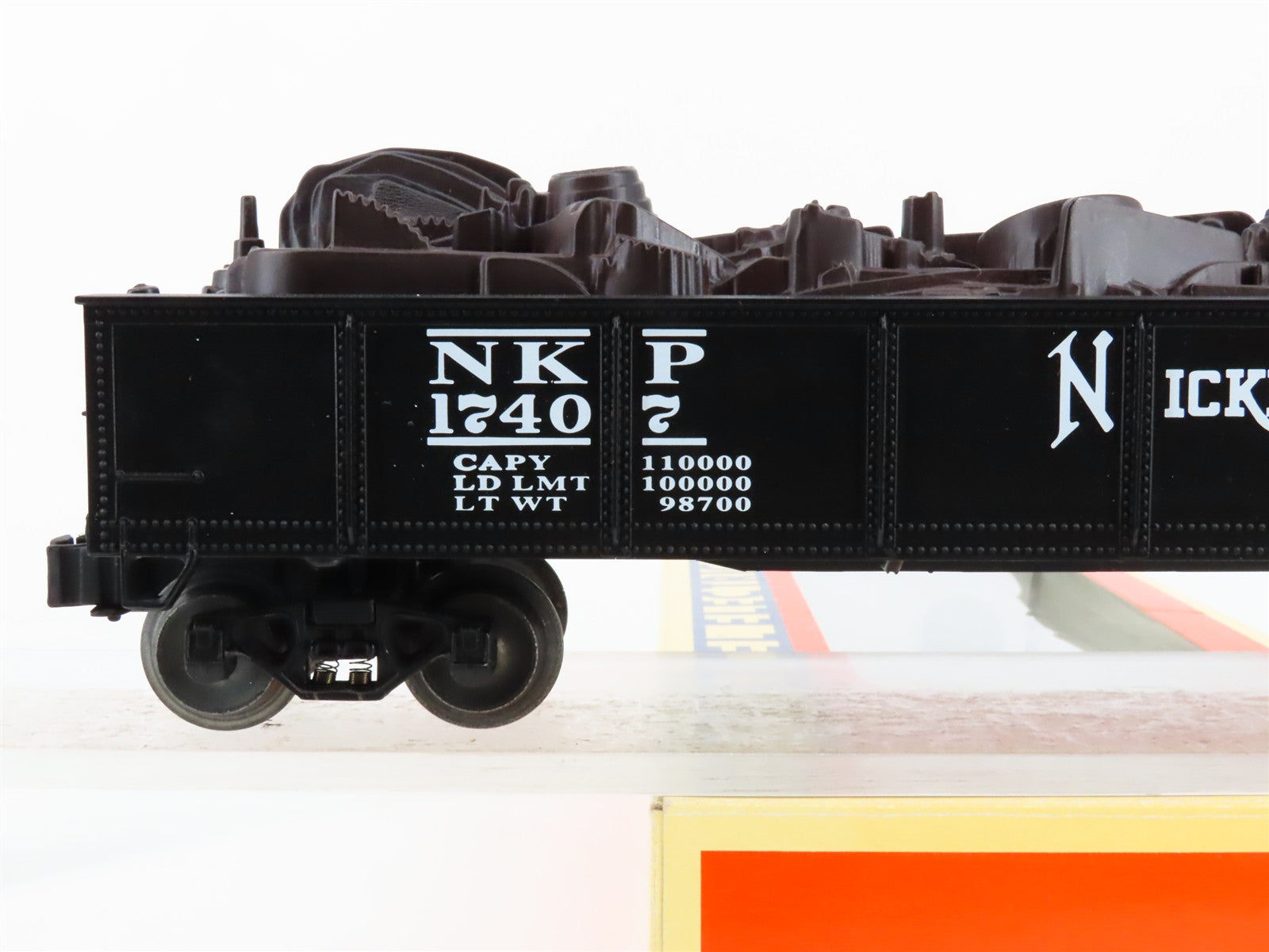 O Scale Lionel 6-17407 NKP Nickel Plate Road Gondola with Scrap Load 17407 RTR