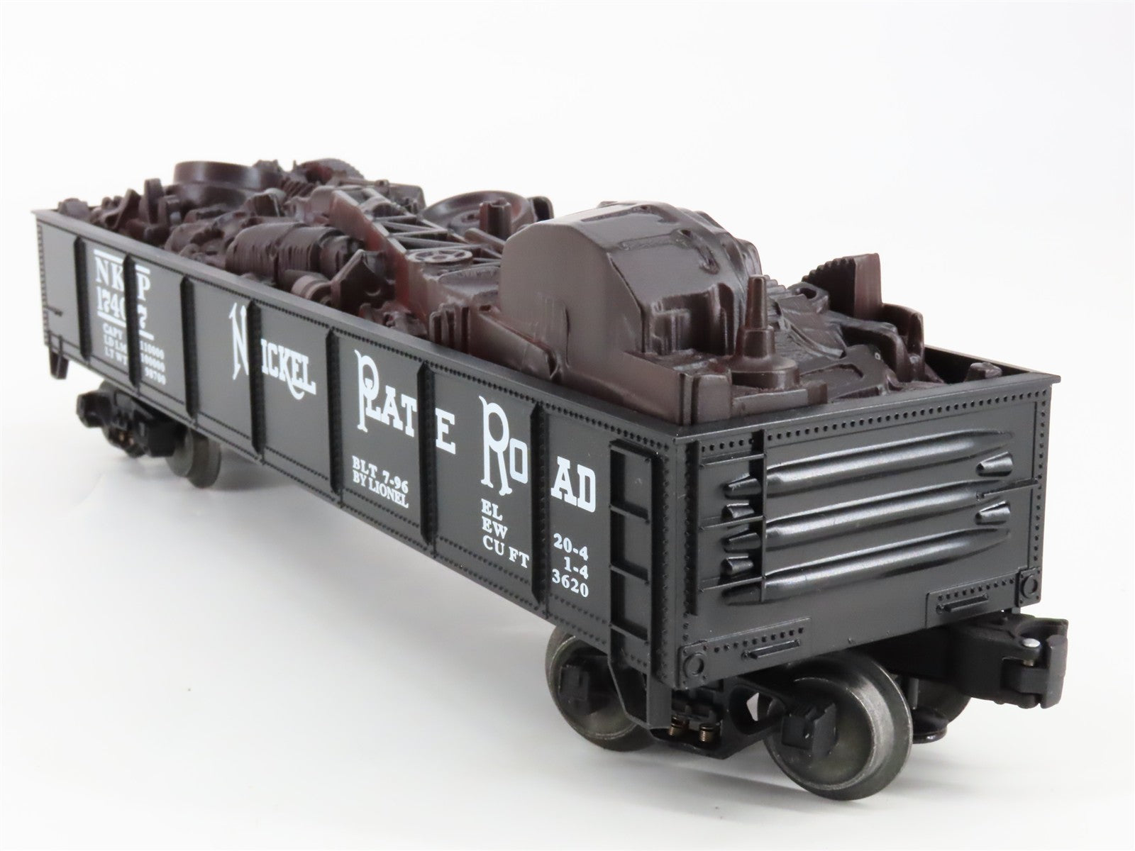 O Scale Lionel 6-17407 NKP Nickel Plate Road Gondola with Scrap Load 17407 RTR