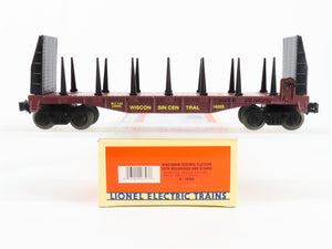 O Scale Lionel 6-16393 Wisconsin Central Bulkhead Flat Car 16393 RTR