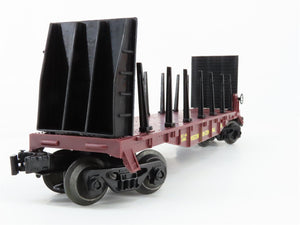 O Scale Lionel 6-16393 Wisconsin Central Bulkhead Flat Car 16393 RTR