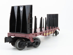 O Scale Lionel 6-16393 Wisconsin Central Bulkhead Flat Car 16393 RTR