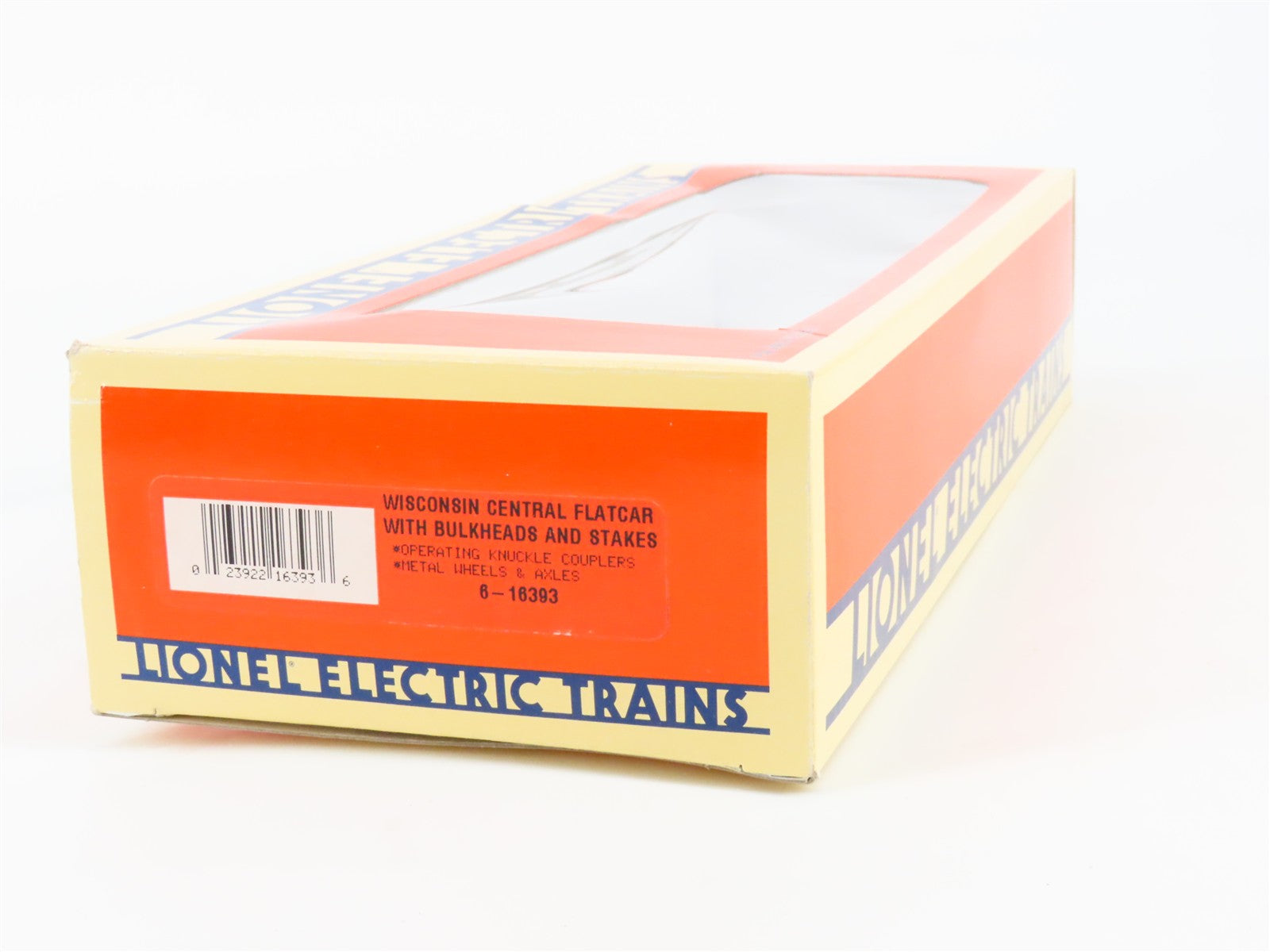 O Scale Lionel 6-16393 Wisconsin Central Bulkhead Flat Car 16393 RTR