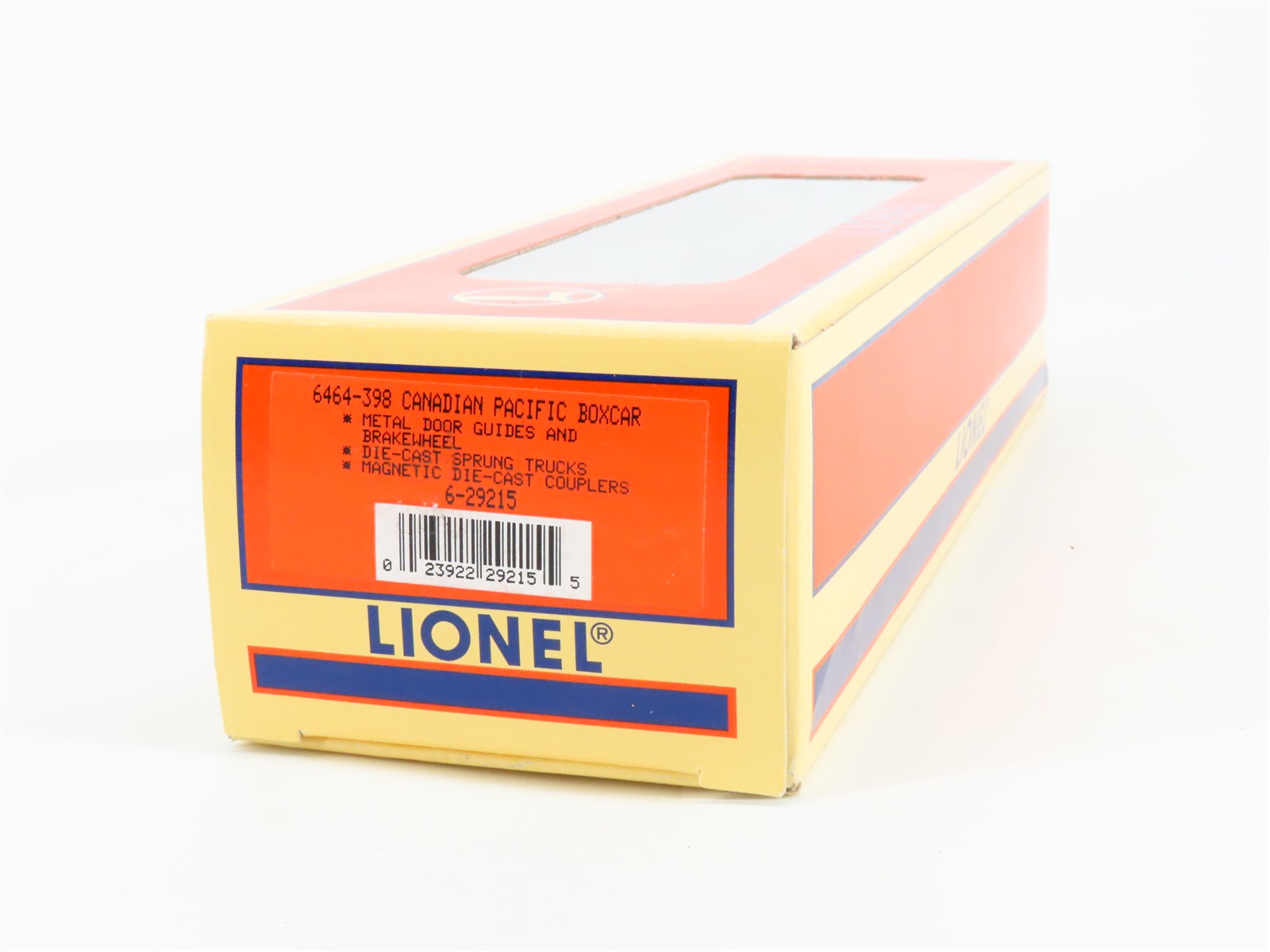 O Scale Lionel 6-29215 CP Canadian Pacific Box Car 6464-398 RTR