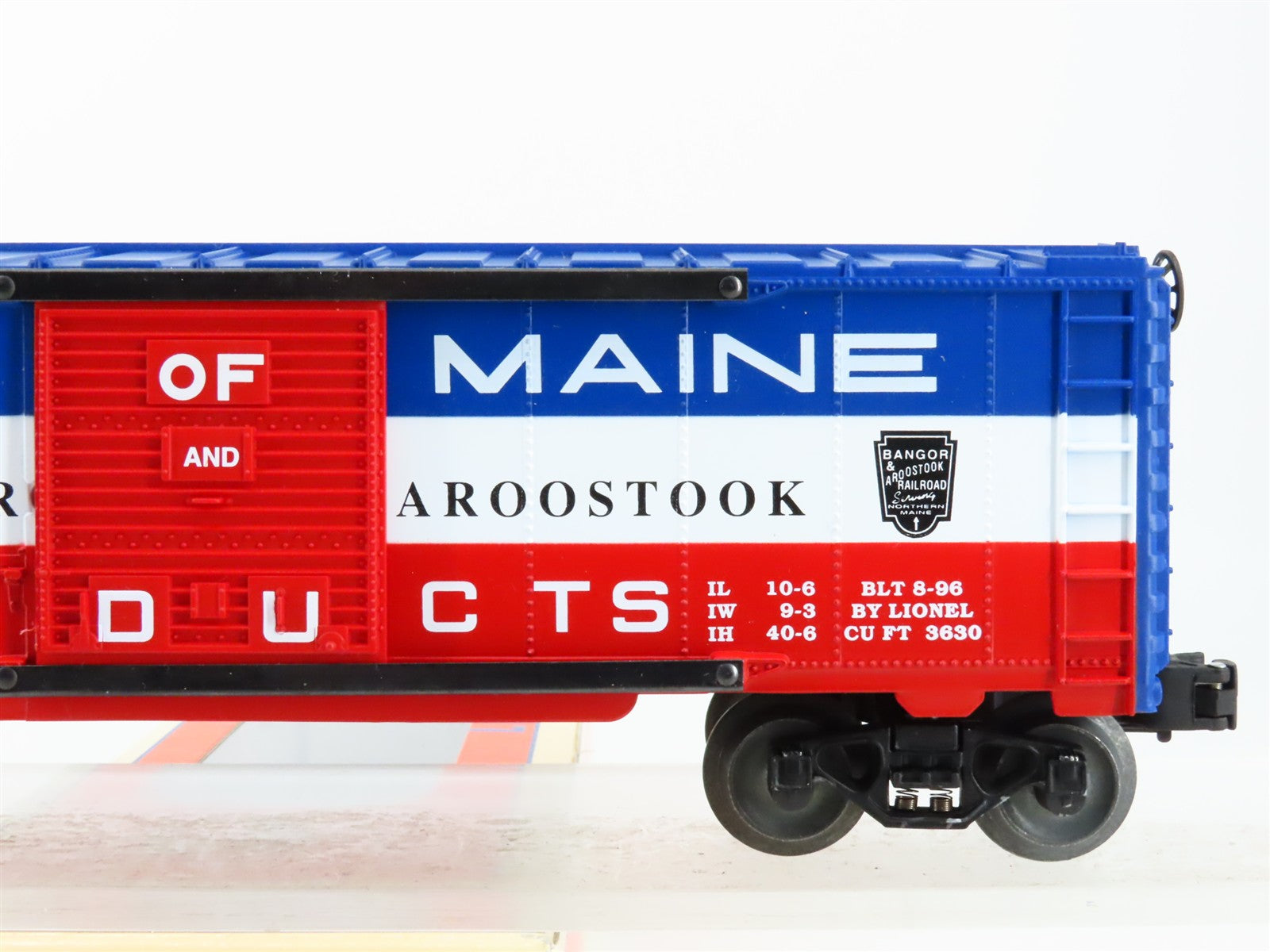 O Scale Lionel 6-19285 B.A.R. Bangor & Aroostook Box Car 6464275 RTR