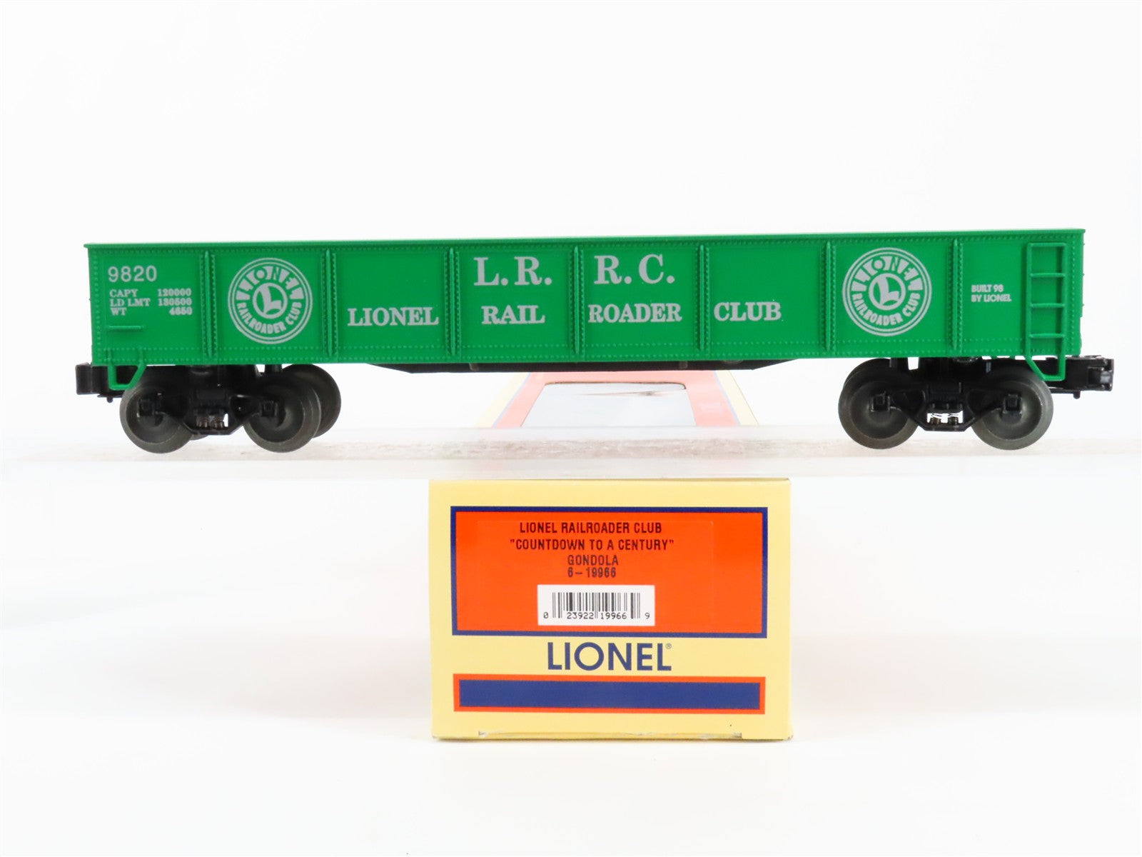O Scale Lionel 6-19966 LRRC Lionel Railroader Club Gondola 9820 RTR