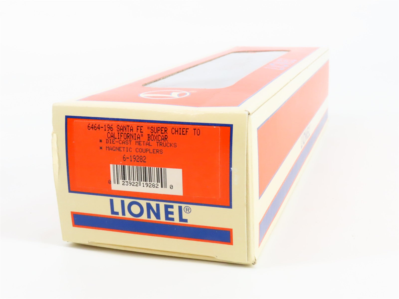 O Scale Lionel 6-19282 ATSF Santa Fe Box Car 6464-196 RTR
