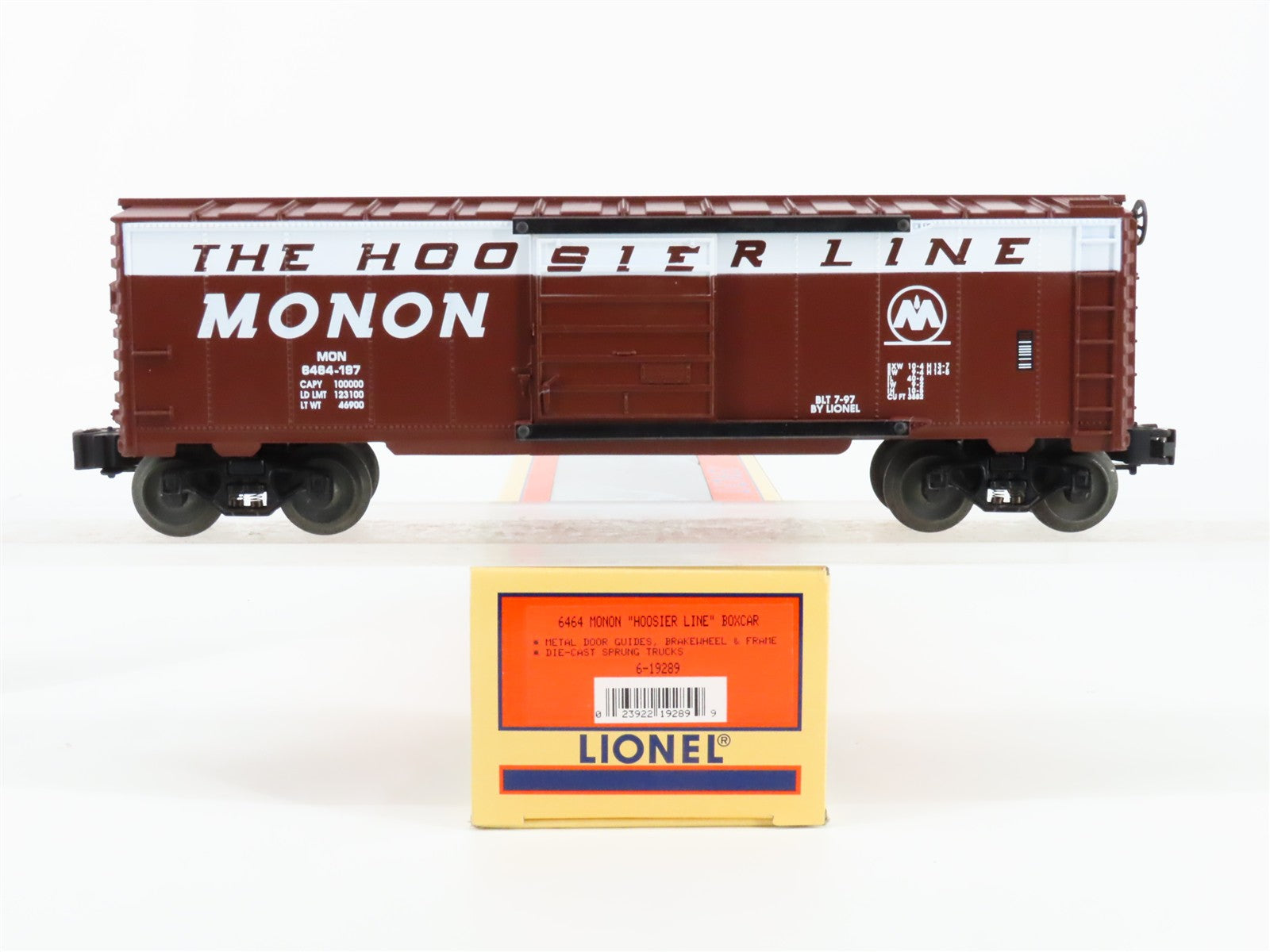O Scale Lionel 6-19289 MON Monon Box Car 6464-197 RTR