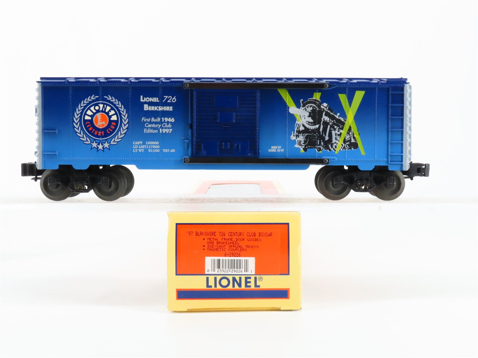 O Scale Lionel 6-29226 Lionel Lines Box Car 726 RTR
