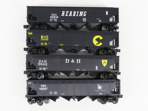 O Gauge 3-Rail Lionel 6-26937 CNJ/D&H/RDG/B&O Die-Cast 4-Bay Hopper 4-Car Pack