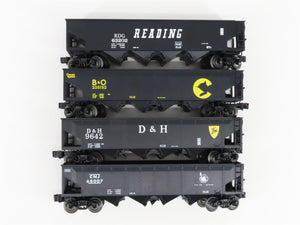 O Gauge 3-Rail Lionel 6-26937 CNJ/D&H/RDG/B&O Die-Cast 4-Bay Hopper 4-Car Pack