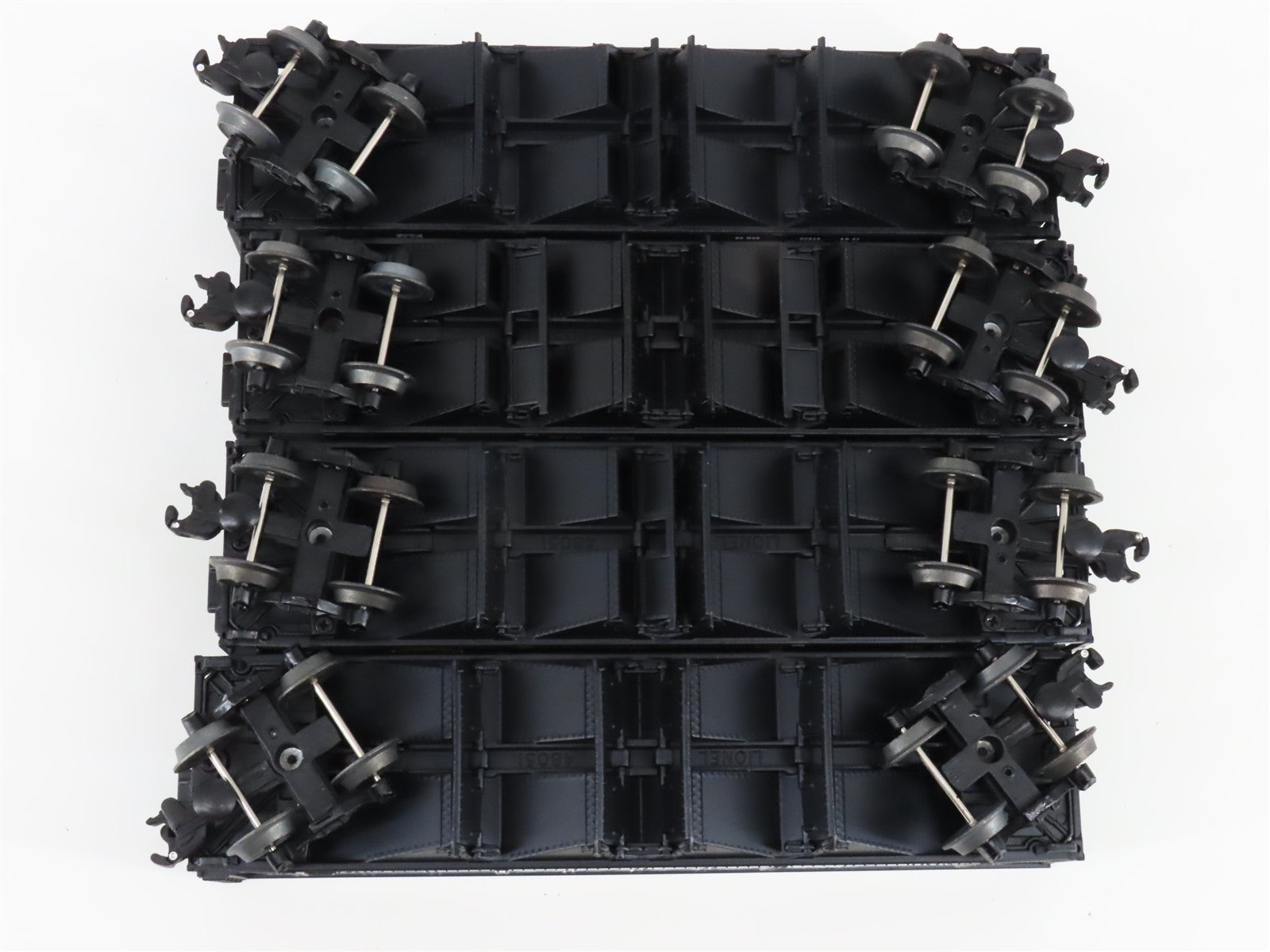 O Gauge 3-Rail Lionel 6-26937 CNJ/D&H/RDG/B&O Die-Cast 4-Bay Hopper 4-Car Pack