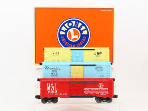 O Gauge 3-Rail Lionel 6-29267 MKT/NYC/M&StL 6464 Series VIII Boxcar 3-Pack