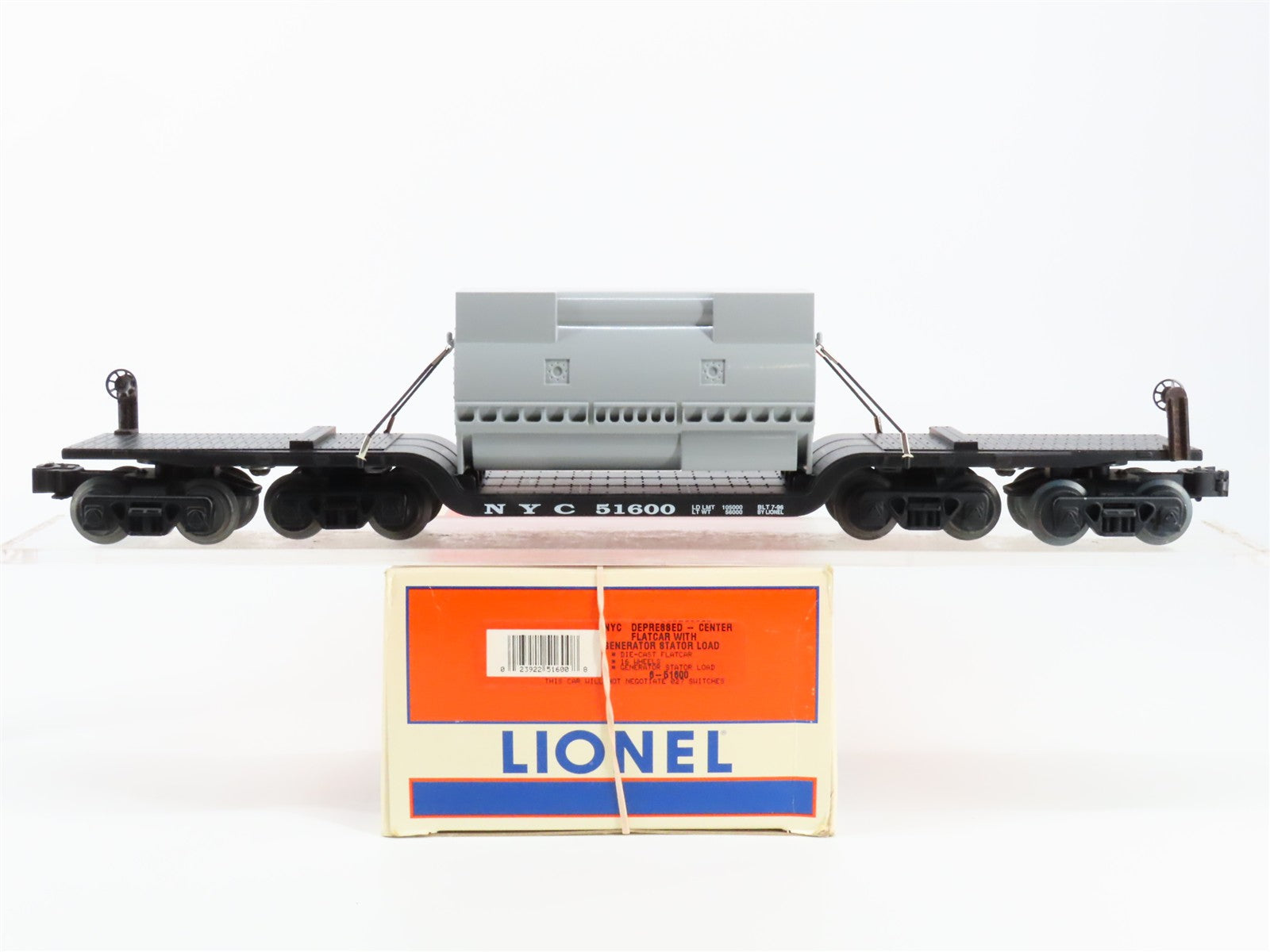 O Scale Lionel 6-51600 NYC New York Central Depressed-Center Flat Car 51600 RTR