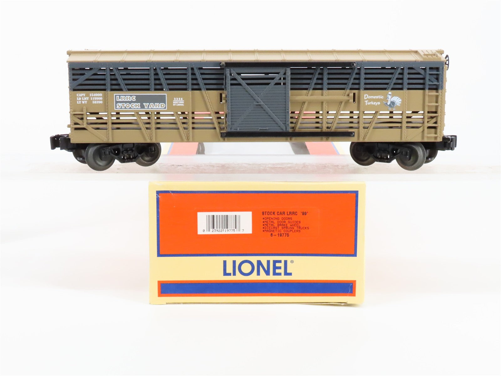O Scale Lionel 6-19775 LRRC Lionel Railroader Club Stock/Cattle Car 3356 RTR