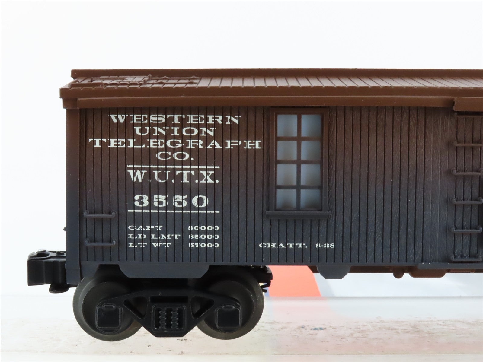 O Scale Lionel 6-19992 WUTX Western Union Telegraph Co. 40' Box Car Lighted RTR