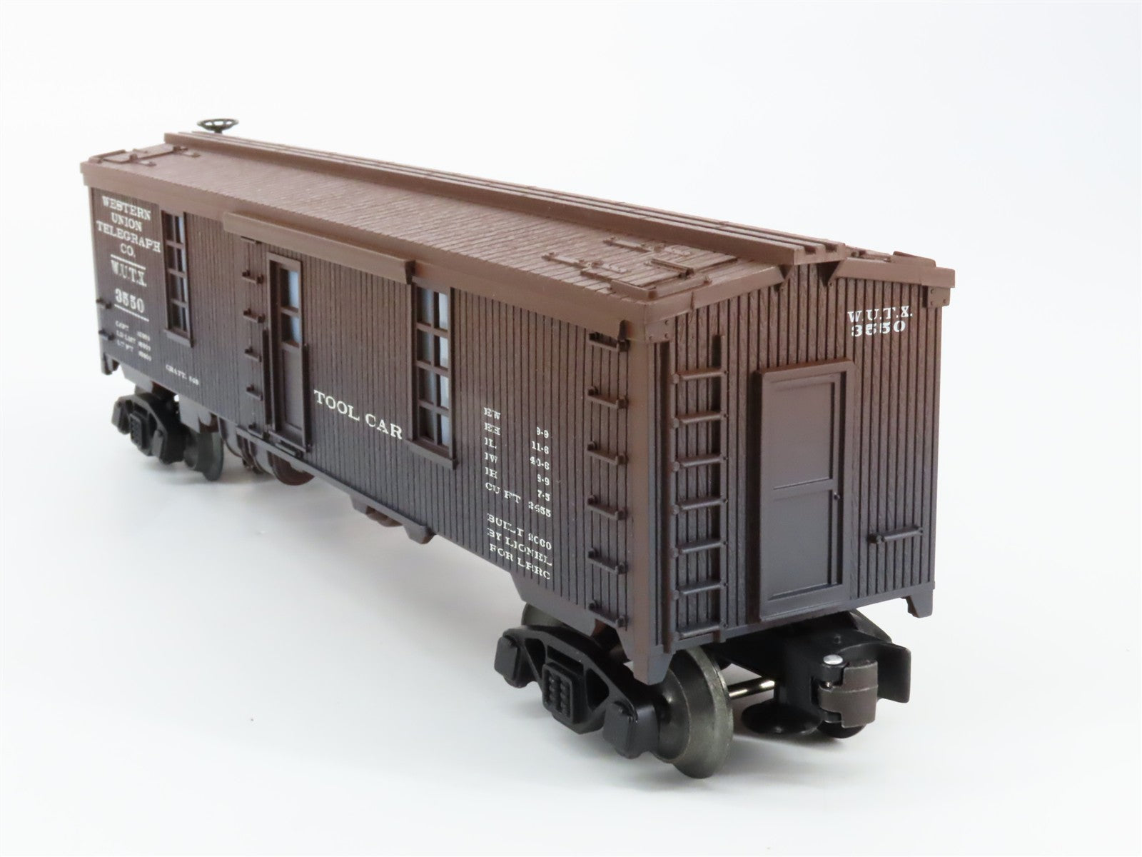 O Scale Lionel 6-19992 WUTX Western Union Telegraph Co. 40' Box Car Lighted RTR