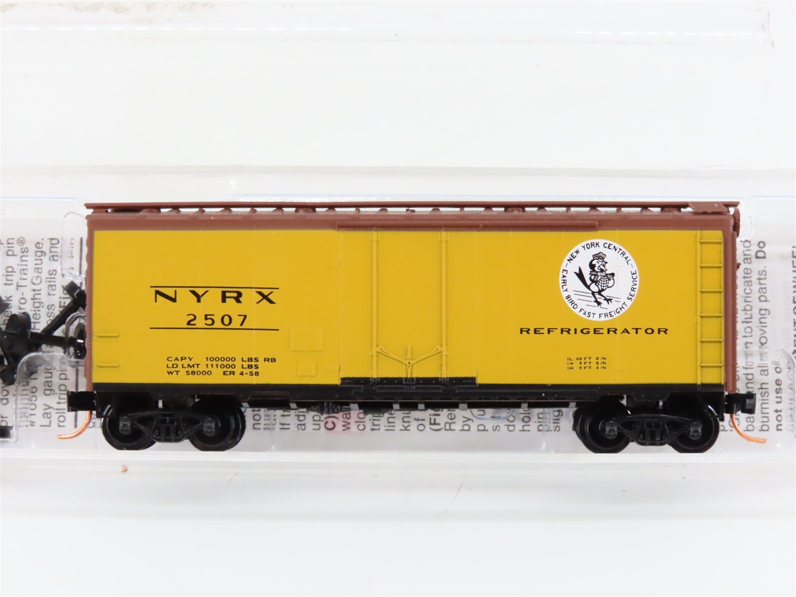 N Micro-Trains MTL 21440 NYRX New York Central Early Bird Mechanical Reefer 2507