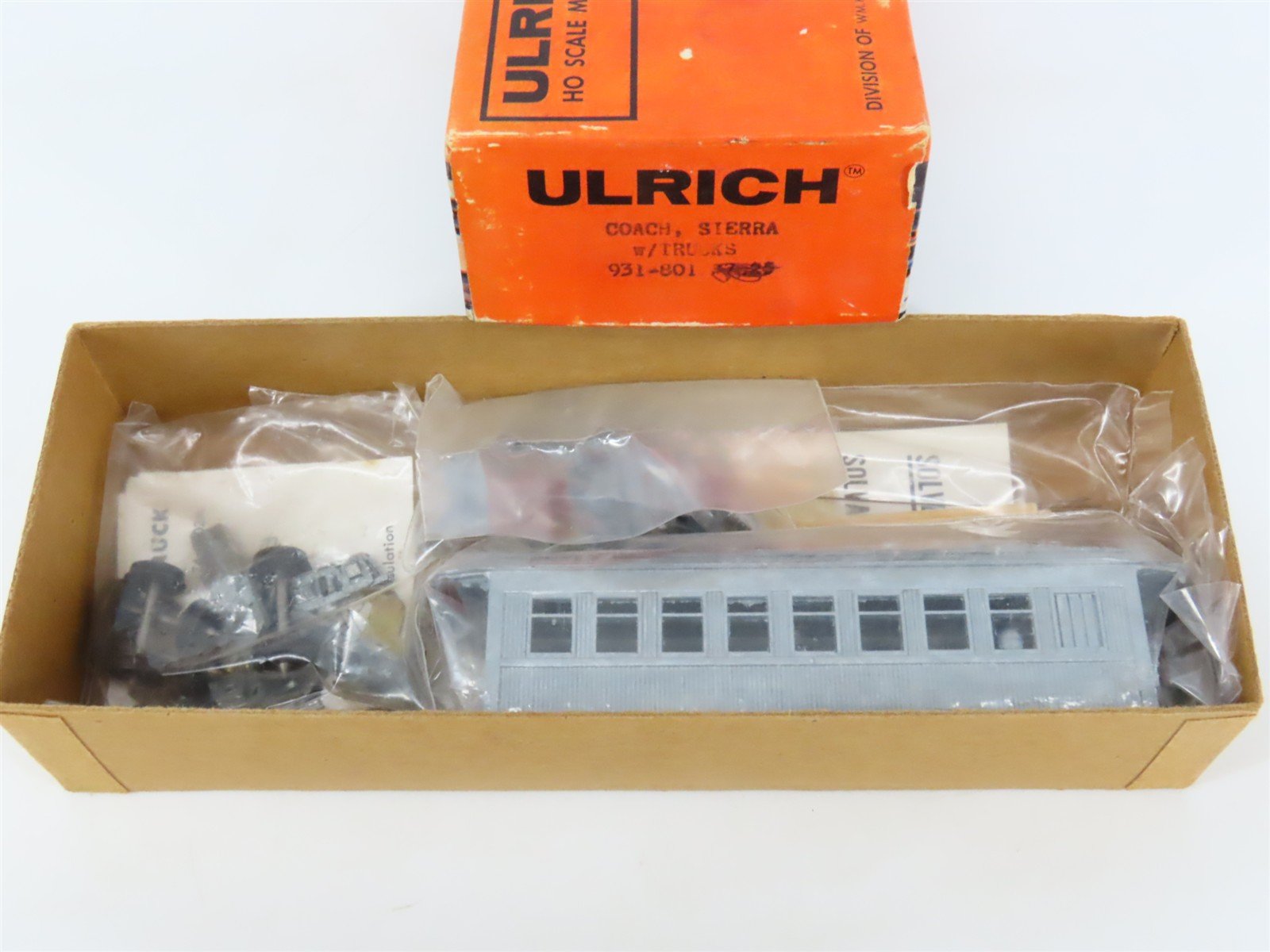 HO Scale Ulrich Kit 931-801 SRR Sierra Railroad Coach Passenger Car