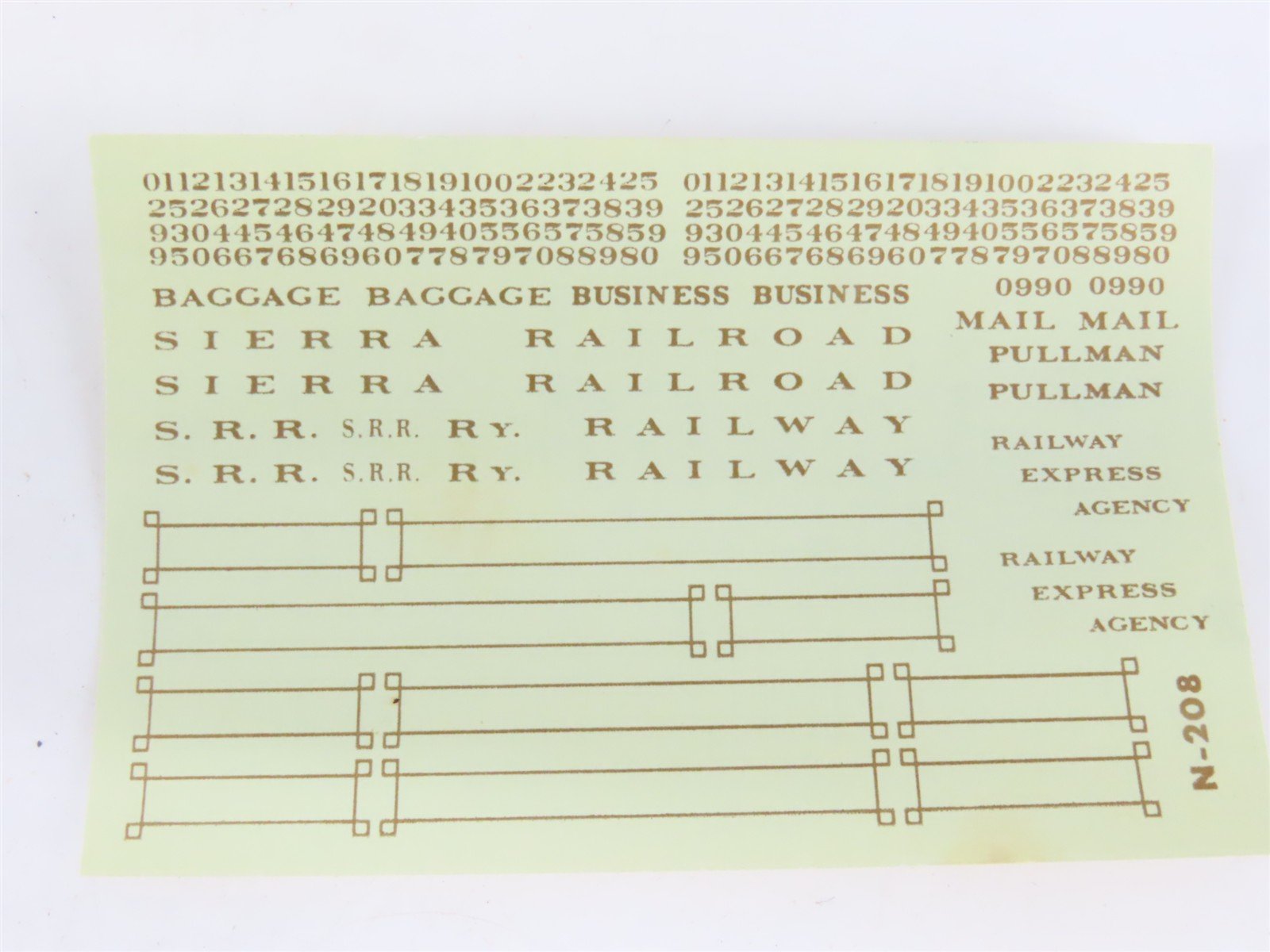 HO Scale Ulrich Kit 931-801 SRR Sierra Railroad Coach Passenger Car
