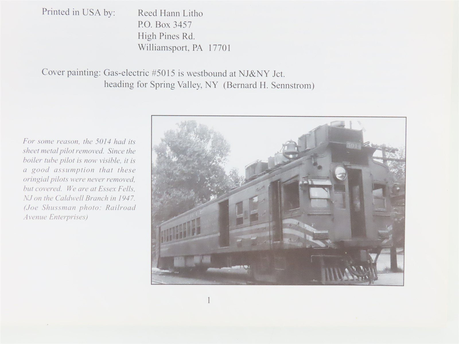 Diamondbugs Motor Cars on the Erie Railroad by Jack Grasso ©1999