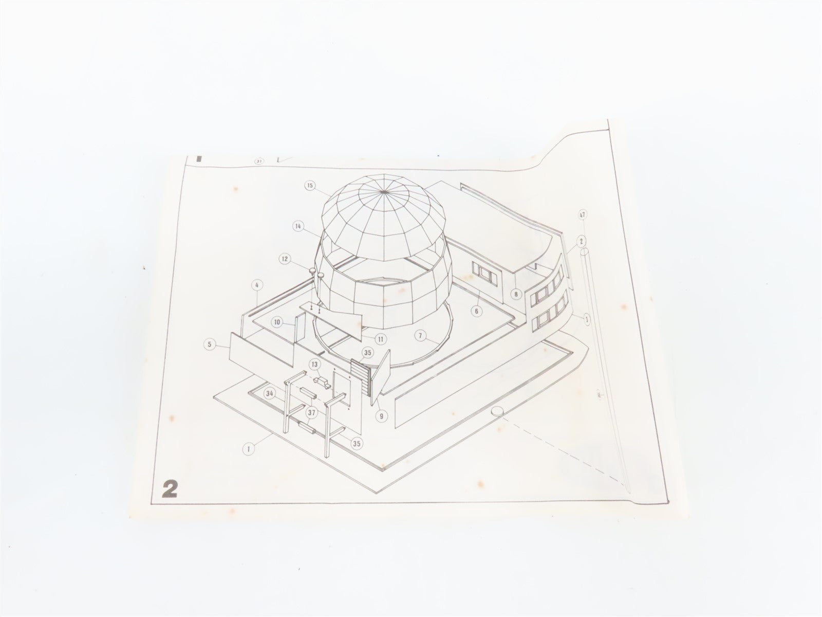 N Scale Con-Cor 680 Nuclear Power Plant Building Kit