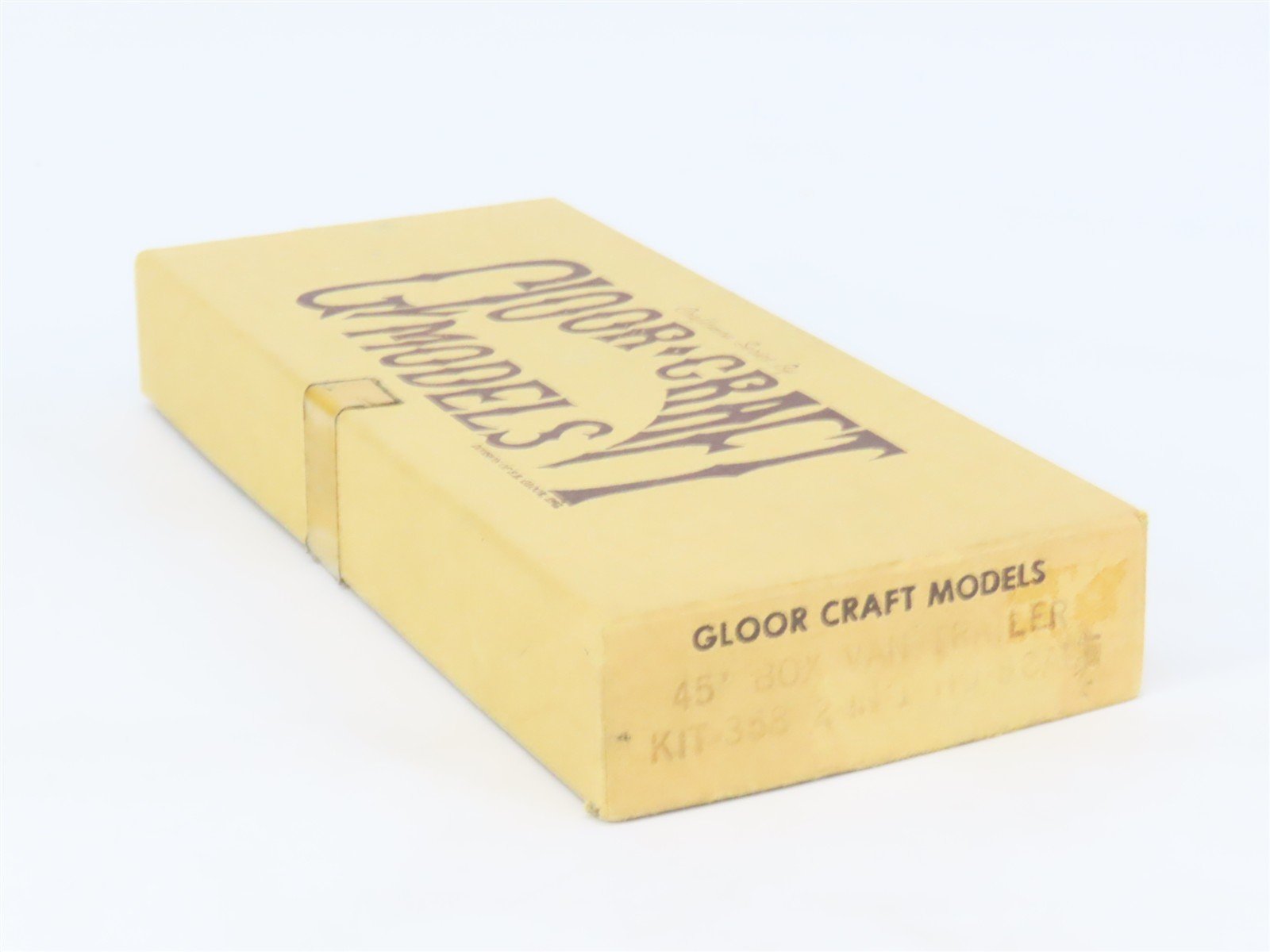 HO Scale Gloor Craft Models 2 in 1 Kit 358 Unpainted 45' Box Van Trailer