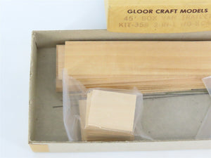 HO Scale Gloor Craft Models 2 in 1 Kit 358 Unpainted 45' Box Van Trailer