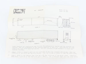 HO Scale Gloor Craft Models 2 in 1 Kit 358 Unpainted 45' Box Van Trailer